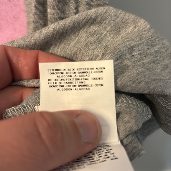 FIORUCCI Gray Naomi Campbell Printed Graphic T-Shirt Cap Sleeve Size Small - Picture 6 of 8